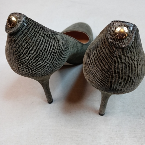 MICHAEL Michael Kors Gray Leather Women's Snake pr - Picture 2 of 12